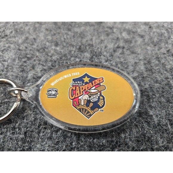 Y2K Lake County Captains Keychain Minor League Baseball Acrylic Plasic 2003 - Picture 2 of 4
